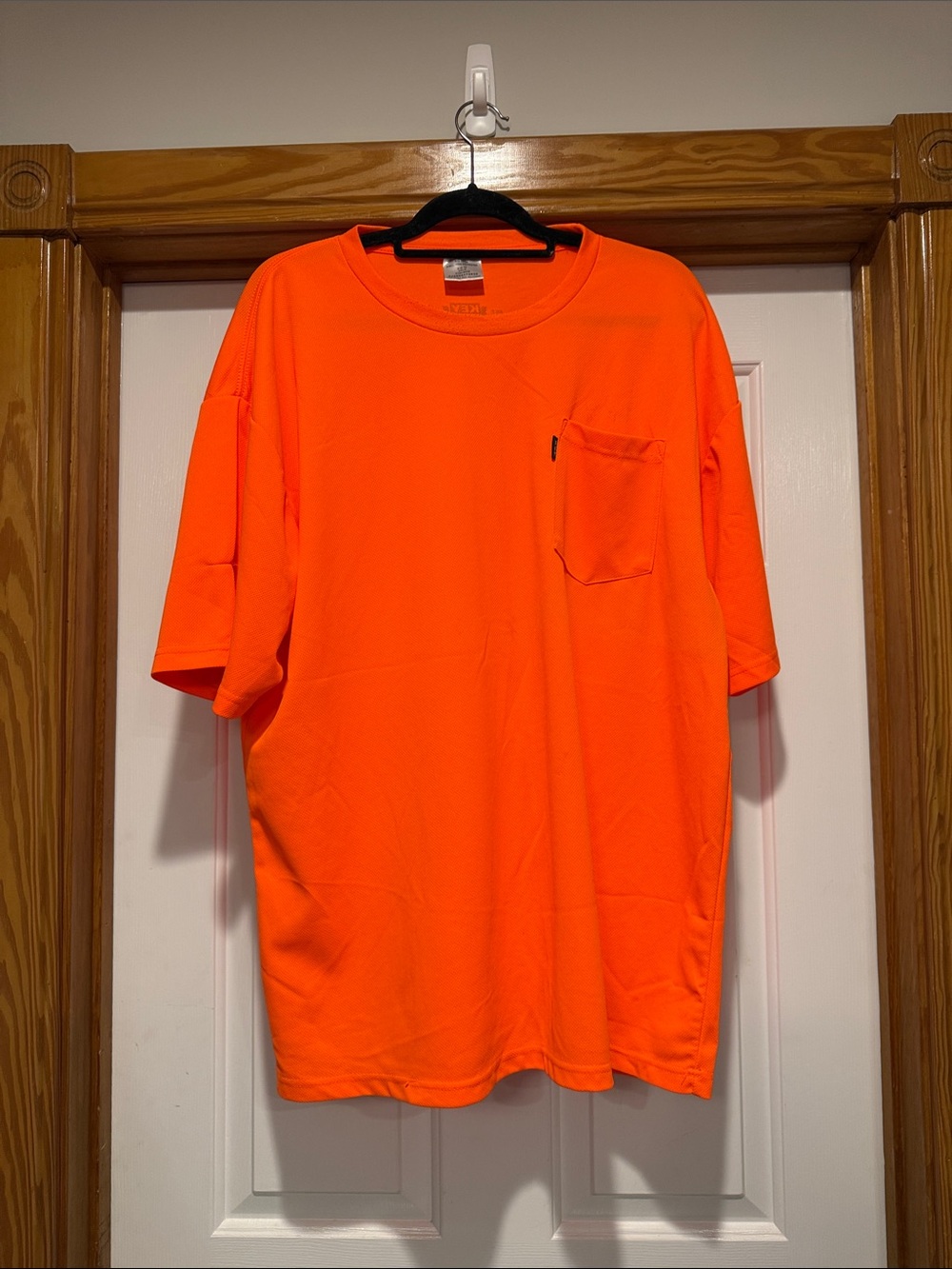 Men's High-Visibility Orange Short-Sleeve Pocket Tee